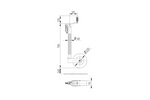 Podporno kolo z objemko, litoželezna objemka KNOTT TK48+B48C6, valovita cev, 300 kg, 48 mm, 700–940 mm