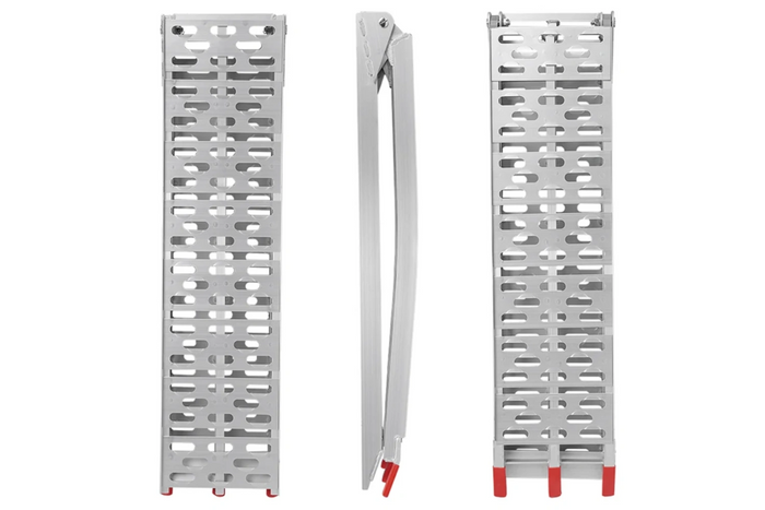 ProPlus 390096 zložljive aluminijaste rampe za prikolice 220 cm 680 kg komplet 2 kosov