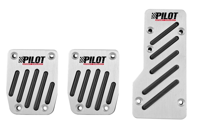Aluminijasti pokrovi pedal z nedrsečo gumo RACE2 PILOT